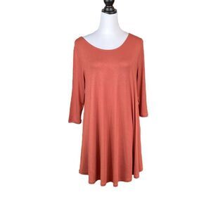 Wishlist 3/4 Sleeve Swing Dress With Open Back, Size S